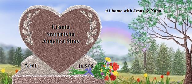 Urania Starrnisha Angelica's Beloved Hearts Memorial
